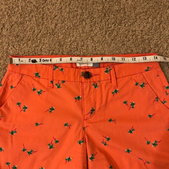 Women's Old Navy Peach shorts with palm trees - Size 0 - Picture 7 of 7